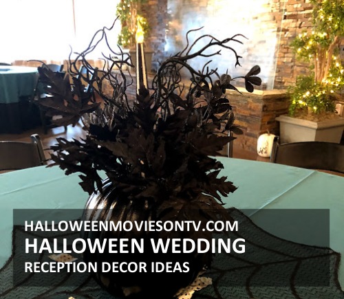 Halloween Wedding Reception Centerpieces