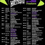 2022 Freeform 31 Nights of Halloween Schedule